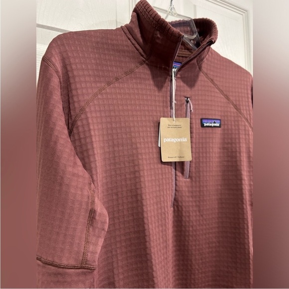Patagonia Women's Large R1 Air Zip-Neck Pullover Performance Jacket Pink NWT - Picture 2 of 10